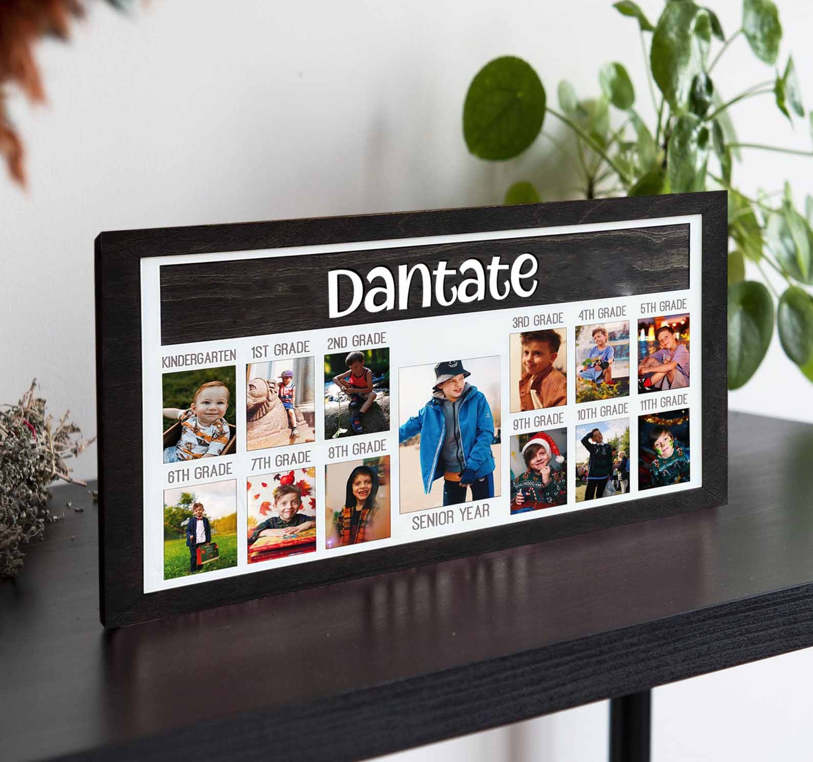 Personalized 3D Pre-K-12 School Years Photo Frame Display Back to School Gifts