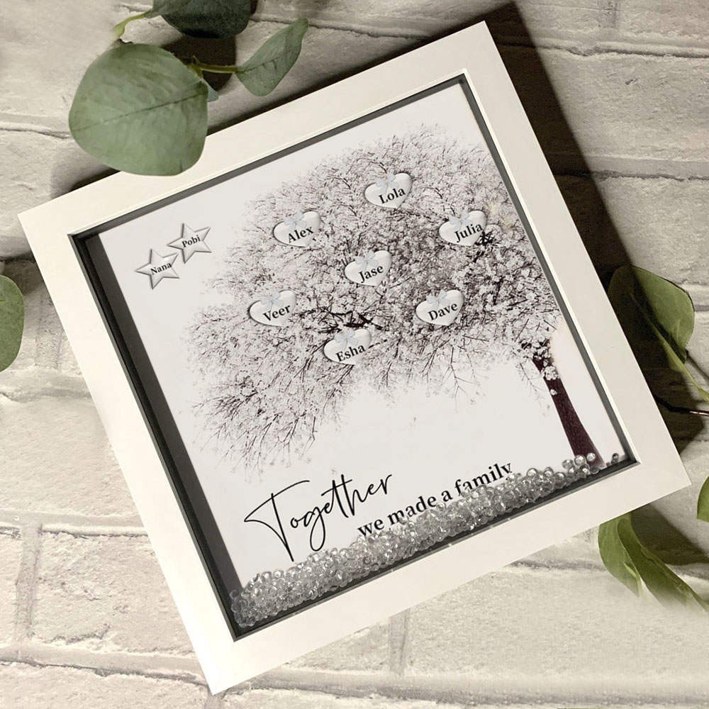 Custom Family Tree Frame With Kids Names Together We Make A Family Anniversary New Home Gift