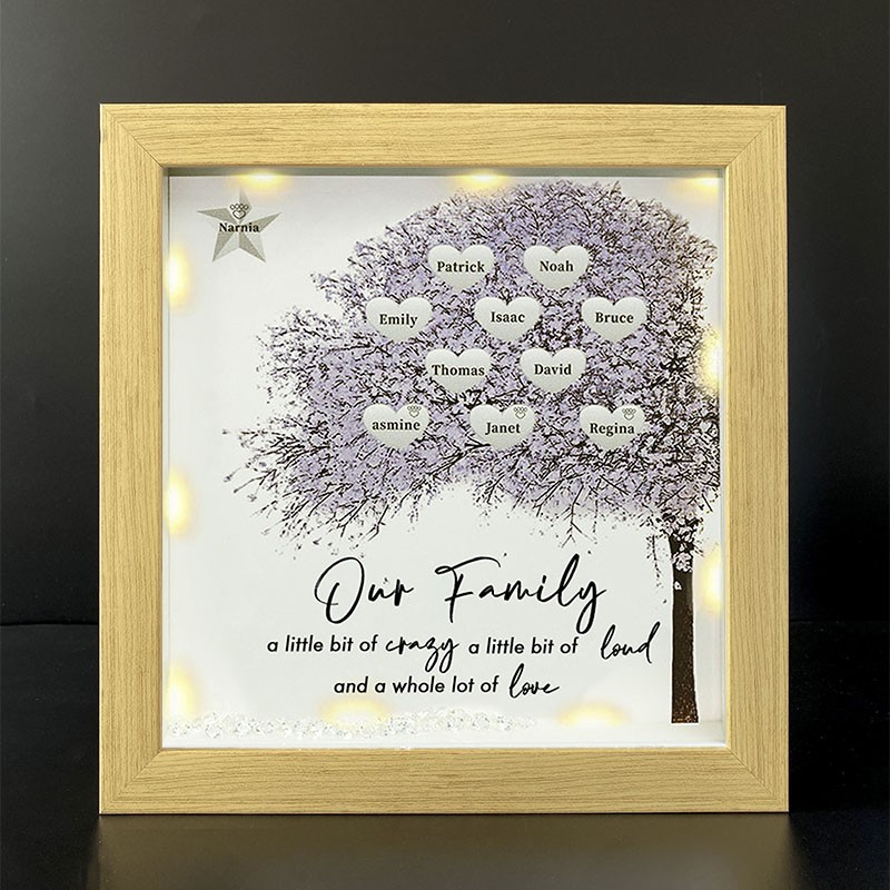 Personalized Family Tree Name Frame Home Decor For Mother's Day Christmas