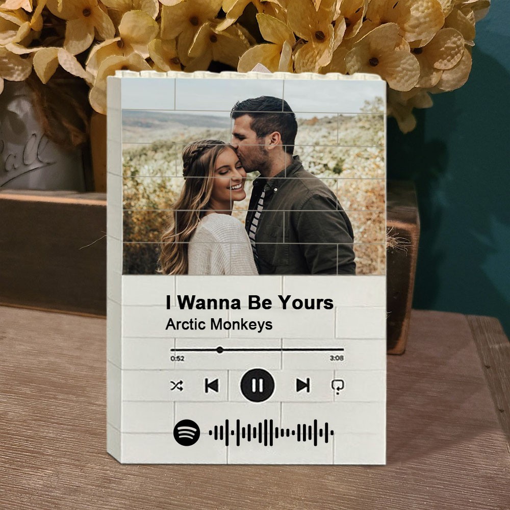 Personalized Music Photo Puzzle Block For Soulmate Valentine's Day Anniversary Gift Ideas
