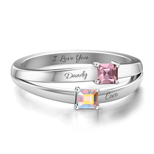 Promise Ring Platinum RoseFeels UK