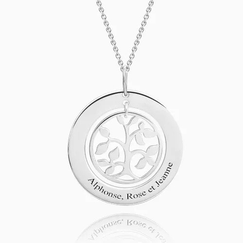 Filigree Family Tree Birthstone Necklace