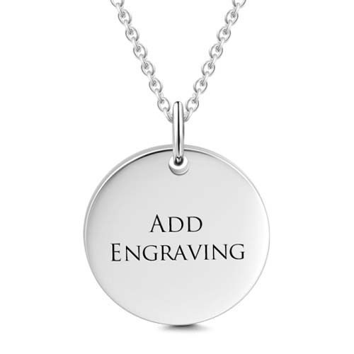 Engravable Hang Tag Necklace