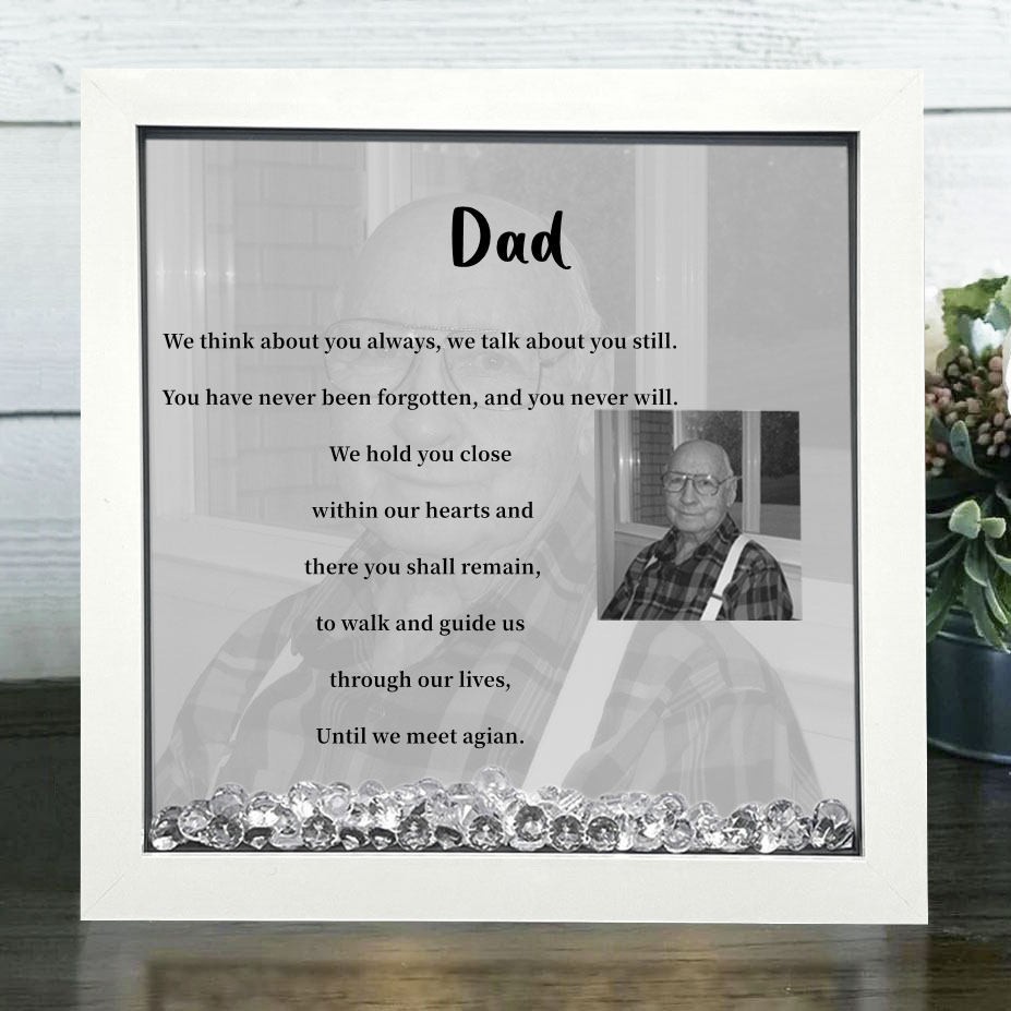 Personalized Dad Memorial Photo Frame Keepsake