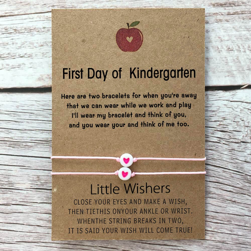 First Day of Kindergarten Back to School Mommy and Me Bracelets