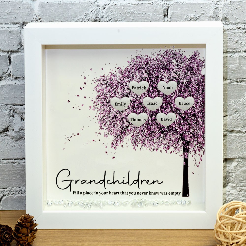 Custom Family Tree Frame Name Sign Home Decor Christmas Gift For Mom Grandma