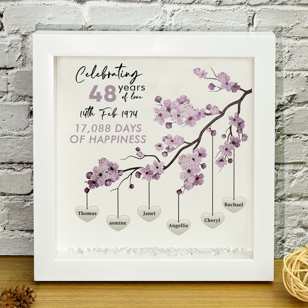 Custom Family Tree Frame Name Sign Home Decor Christmas Gift For Mom Grandma
