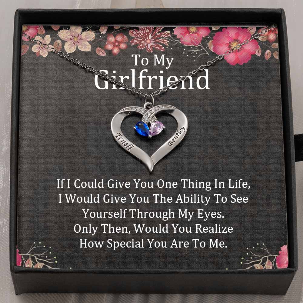 Personalized To My Girlfriend Necklace Gift Ideas For Her Anniversary Birthday Valentine's Day