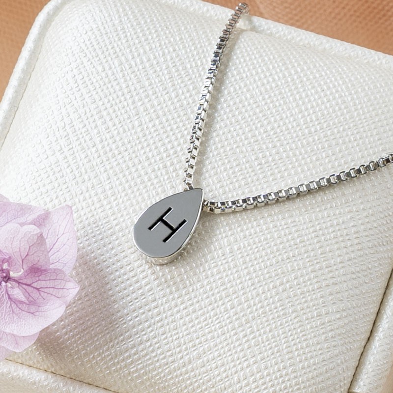 Personalised Name Engraved Initial Necklace