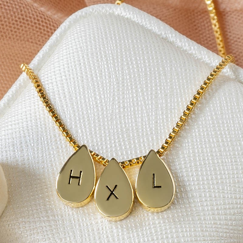 Personalised Name Engraved Initial Necklace