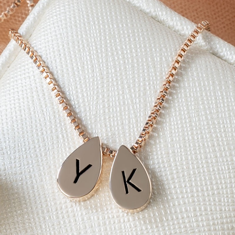 Personalised Name Engraved Initial Necklace