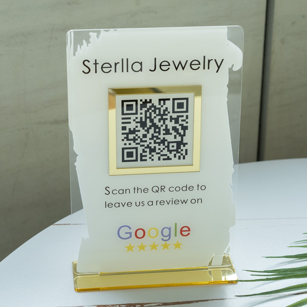 Personalized Business Review QR Code Sign | Salon Sign | Beauty Sign