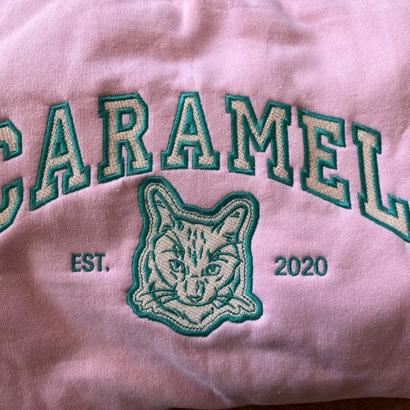 Custom Embroidered Dog Face Varsity Style Sweatshirt With Name For Pet Lover Gifts
