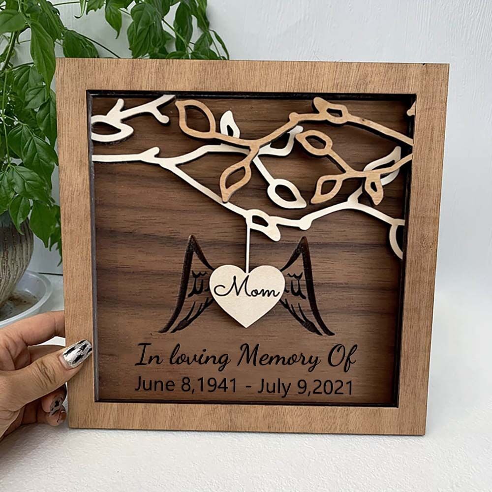 Custom Family Tree Sign In Loving Memory of Mom