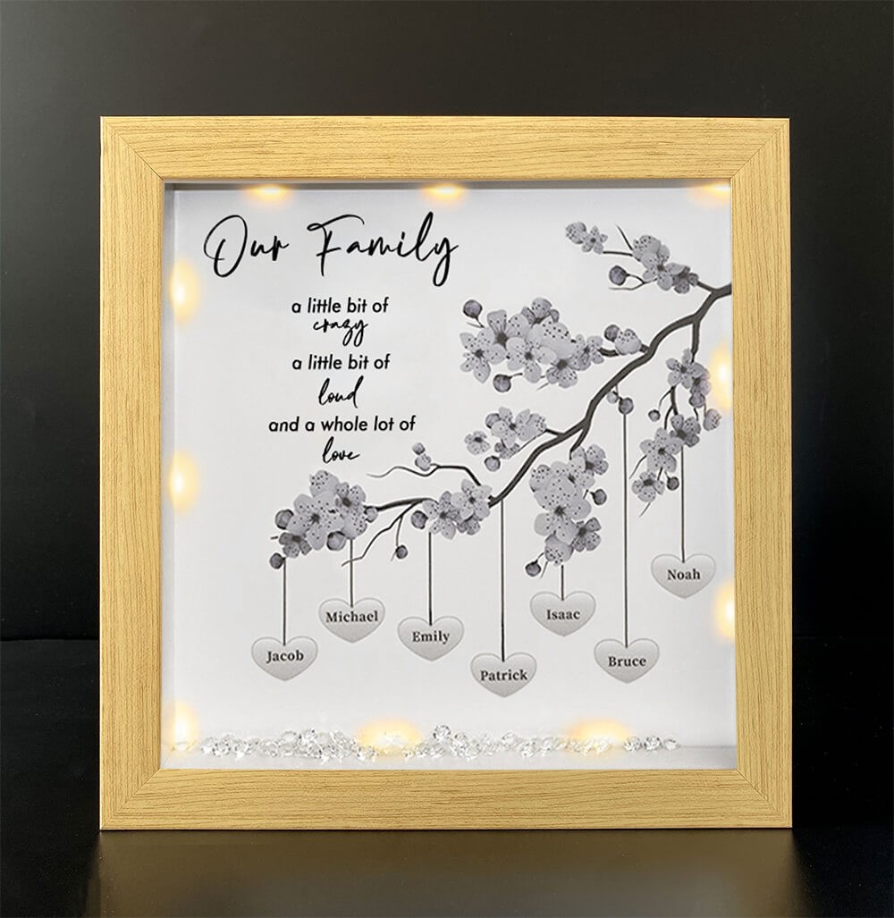 Personalized Family Tree Name Frame Home Decor