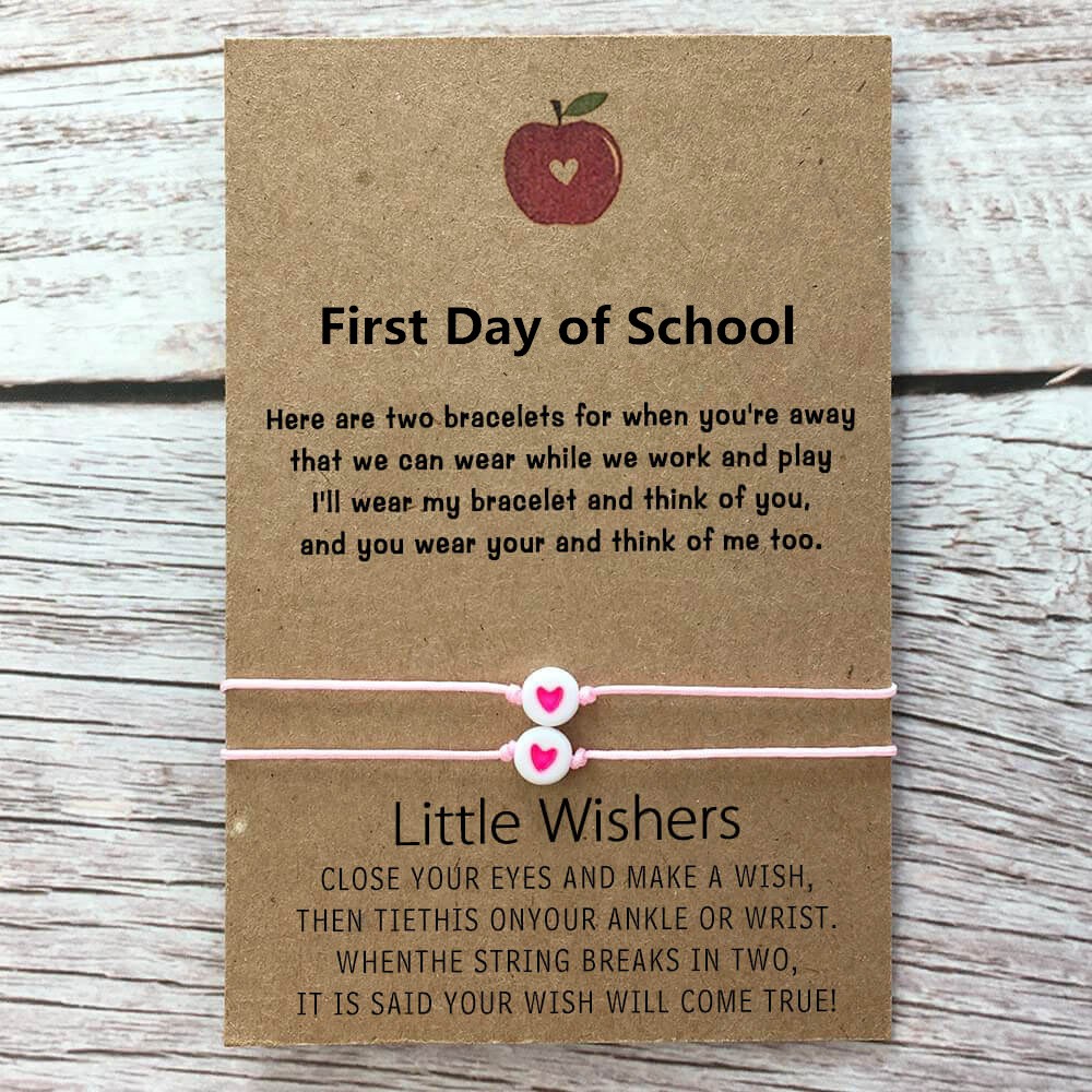 First Day of School Back to School Mommy and Me Bracelets