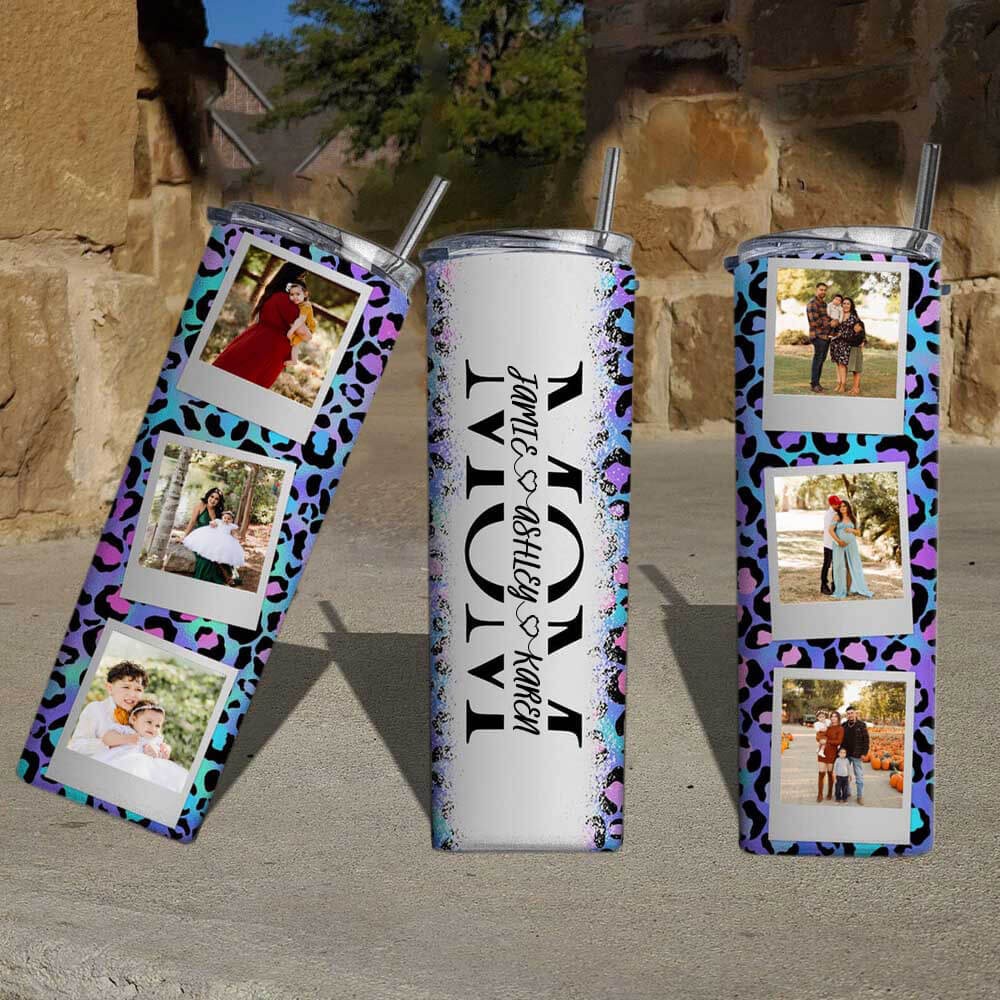 Personalized Mom Tumbler With Kids Name For Mother's Day