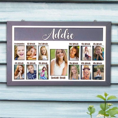 Personalized 3D K-12 School Years Photo Frame Display Back to School Gifts