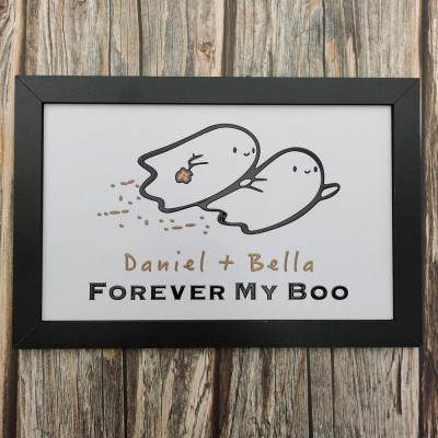Forever My Boo Couples Halloween Sign Indoor Decor