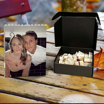 Personalized Photo Block Puzzle Building Brick Anniversary Birthday Valentine's Day Gift Ideas