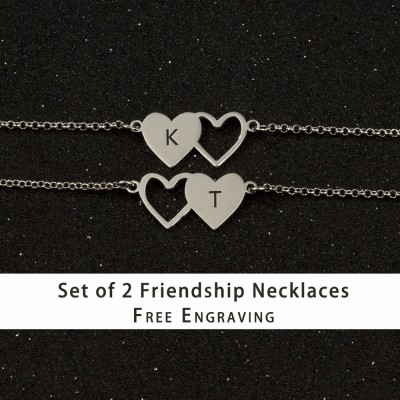 Personalised Best Friend Sister Friendship Necklaces For 2