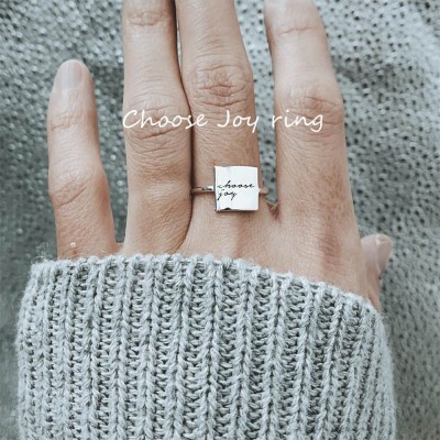 Choose Joy Inspirational Ring