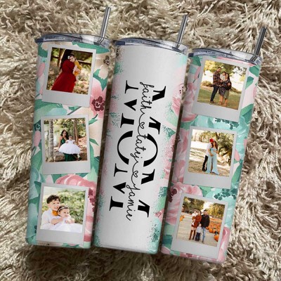 Personalized Mom Tumbler With Kids Name For Mother's Day