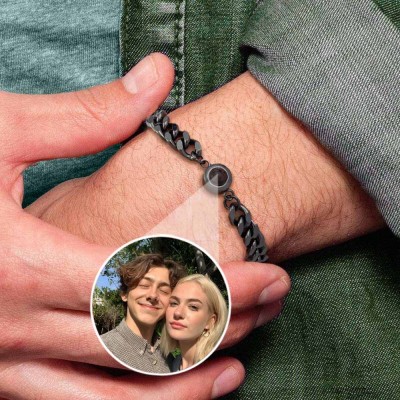 Personalized Memorial Photo Projection Bracelet Gift Ideas For Her and Him Anniversary
