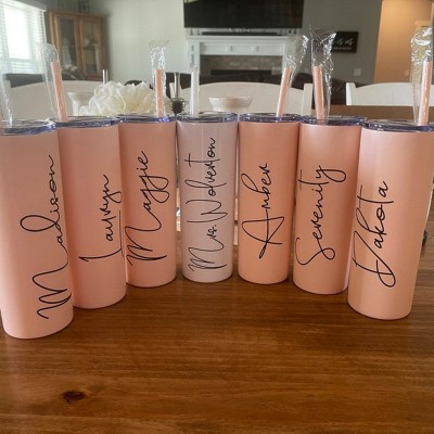 Personalized Bridesmaid Tumbler Bachelorette Favor Party Gift