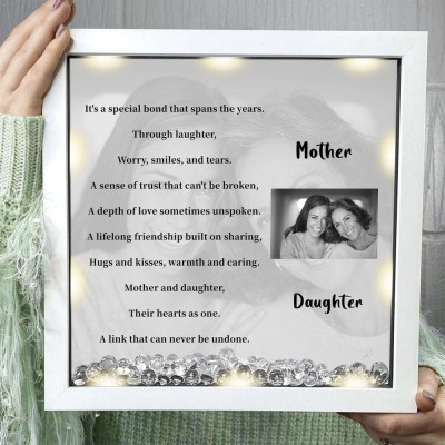 Personalized Mother & Daughter Memorial Photo Frame Keepsake