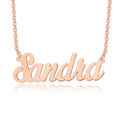 Personalized Customized " Carrie" Style Name Necklace