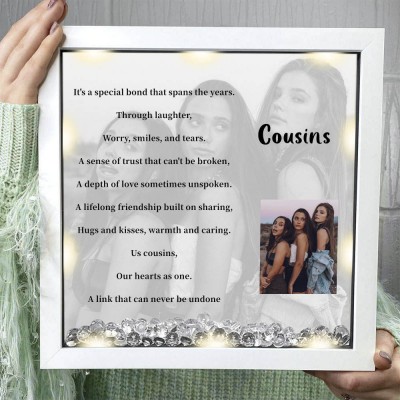 Personalized Cousins Best Friend Sister Memorial Photo Frame Keepsake