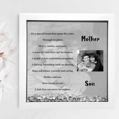 Personalized Mother & Son Memorial Photo Frame Keepsake