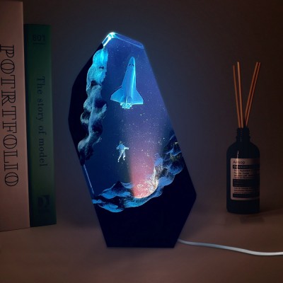 Resin Wood Lamp Couple Christmas Gift Ideas