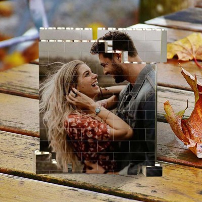 Personalized Photo Block Puzzle Building Brick Anniversary Birthday Valentine's Day Gift Ideas