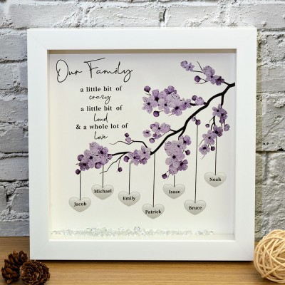 Custom Family Tree Frame Name Sign Home Decor Christmas Gift For Mom Grandma