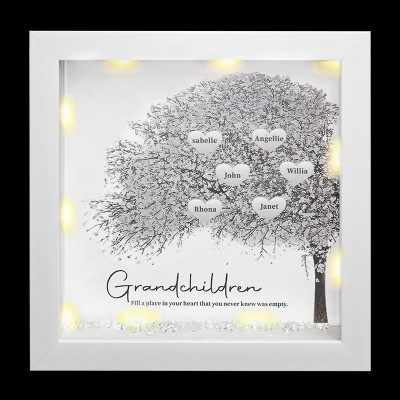 Custom Family Tree Frame Name Sign Home Decor Christmas Gift For Mom Grandma