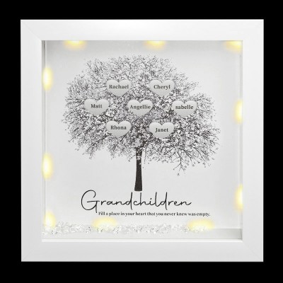 Custom Family Tree Frame Name Sign Home Decor Christmas Gift For Mom Grandma