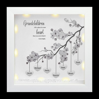 Custom Family Tree Frame Name Sign Home Decor Christmas Gift For Mom Grandma