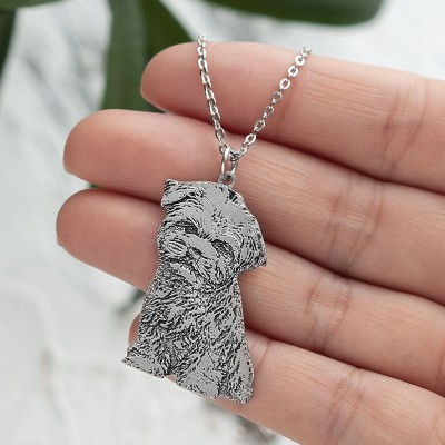 Personalized Pet Photo Engraved Necklace