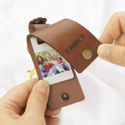 Personalized Photo Keychain For Family