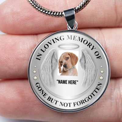 Personalised In Loving Memory Of Photo Necklace For Your Friend Family Pet Dog