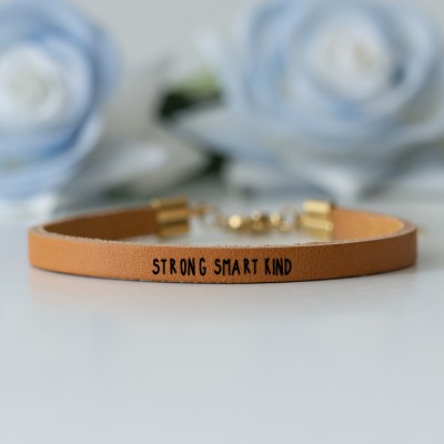 Encouragement Bracelet Strength Inspiration Gift Strong Smart Kind