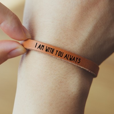 Meaningful Encouragement Bracelet Inspiration Gift I Am With You Always