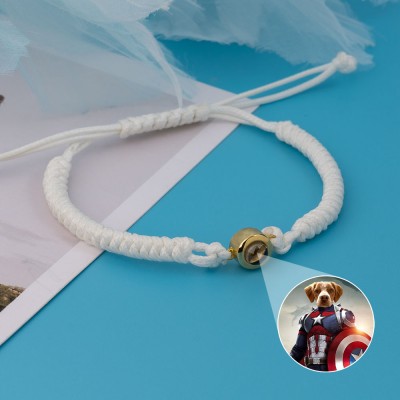 Personalised Memorial Photo Projection Bracelet For Pet Lovers