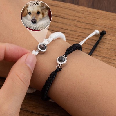 Personalised Memorial Photo Projection Bracelet For Pet