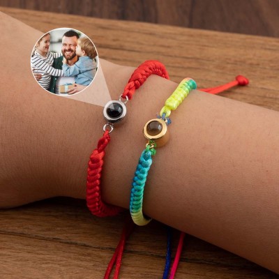 Personalised Photo Projection Bracelet For Father's Day Gift Ideas