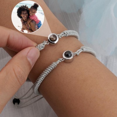 Personalised Photo Projection Charm Bracelet For Mother's Day Gift Ideas 