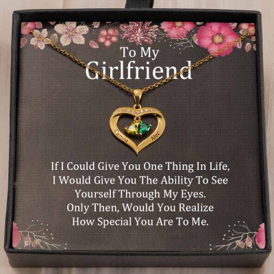 Personalized To My Girlfriend Necklace Gift Ideas For Her Anniversary Birthday Valentine's Day