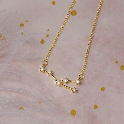 Personalized Constellation Zodiac Celestial Taurus Necklace